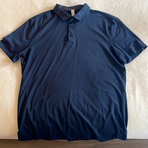 Lululemon Collared Polo, size L, Navy Blue. Lightly used, perfect condition.